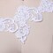 1 Yard White Lace Trim 3 Inch Beaded Bridal Veil Scalloped Edge Embellishment